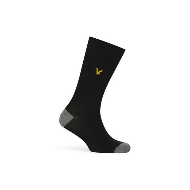 Black/Grey Marl - Lyle and Scott - Men's Crew Socks