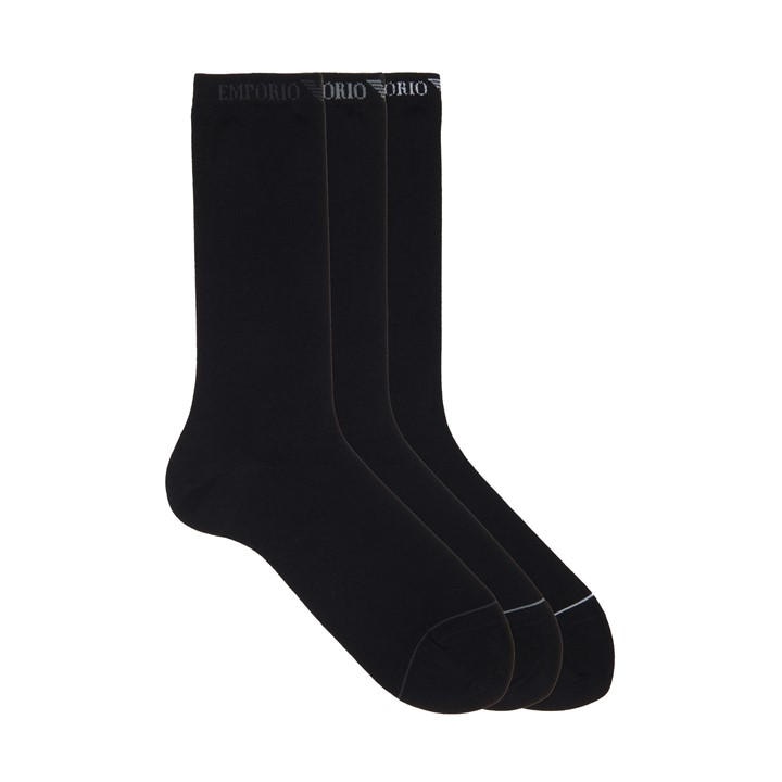 Emporio Armani Men's Black Crew Socks in Size 6 - 12 Months, Sports Direct