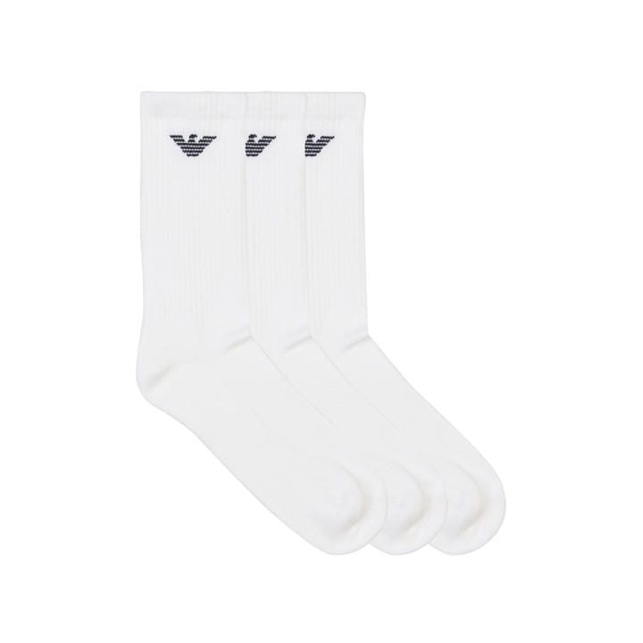 Emporio Armani Men's White Crew Socks in Size 6 - 12 Months, Sports Direct