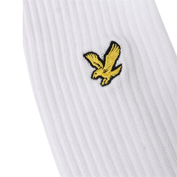Bright White - Lyle and Scott - Men's Crew Socks