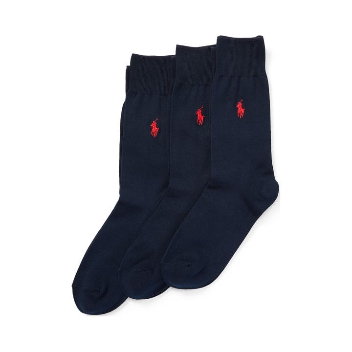 Polo Ralph Lauren Men's  3 Pack Crew Socks in Size 43 - 46, Sports Direct