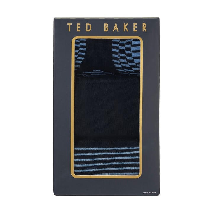 Ted Baker Men's Blue Formal Crew Socks in Size 7 - 11, Sports Direct