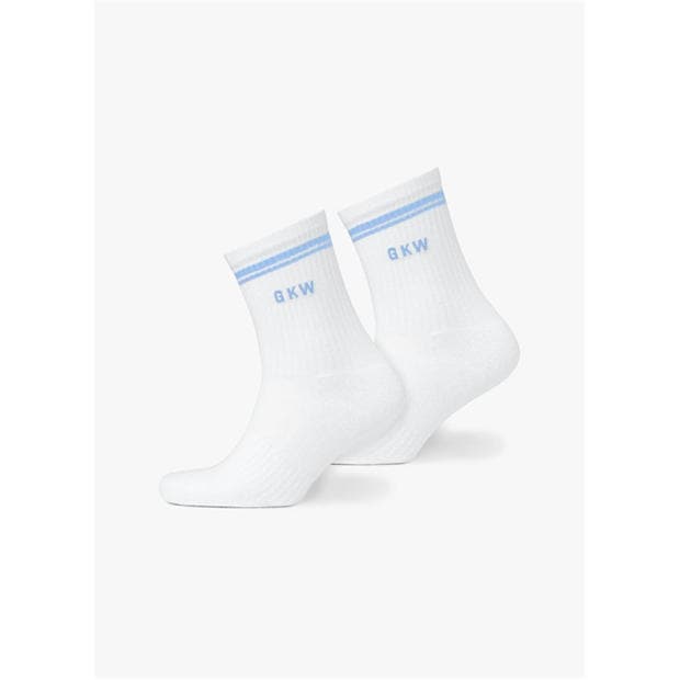 Pink/Hycth/Blue - Gym King - GKW Tipping Crew Sock (3PK) - Carnation Pink/Hyacinth/Blue Cotton