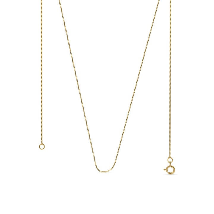 Be You Men's Gold 9Ct Curb 20 Chain Necklace, Sports Direct