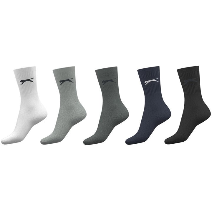 Slazenger Women's  5 Pack Crew Socks in Size 4 -8, Sports Direct