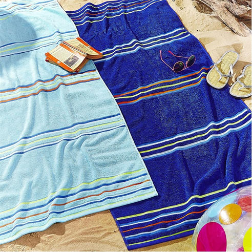 Catherine Lansfield - Rainbow Pairs Beach Towel Pair