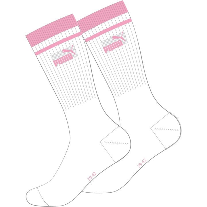 Puma  Pink Crew Socks in Size 2.5–5, Sports Direct