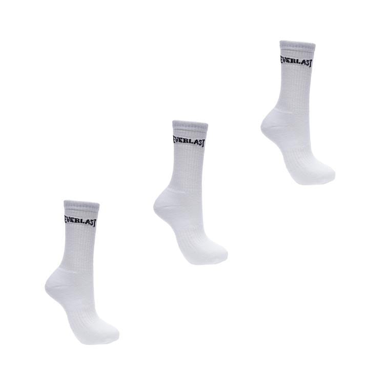 Everlast Men's  3 Pack Crew Socks in Size 7 - 11, Sports Direct