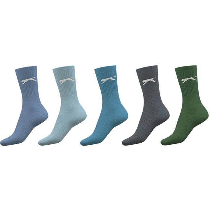 Slazenger Men's  5 Pack Crew Socks Size 12+ in Size 12+, Sports Direct