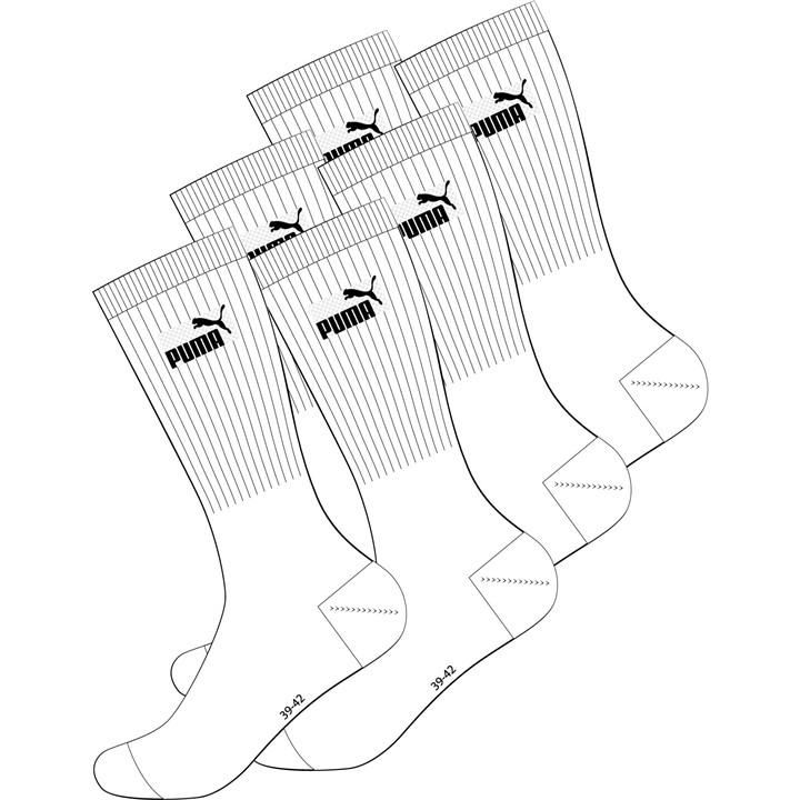 Puma  White Crew Socks in Size 9–11.5, Sports Direct