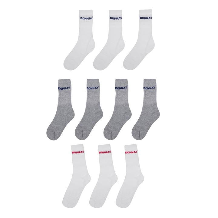 Donnay  Kids  10 Pack Crew Socks  in Size C8 - C13, Sports Direct