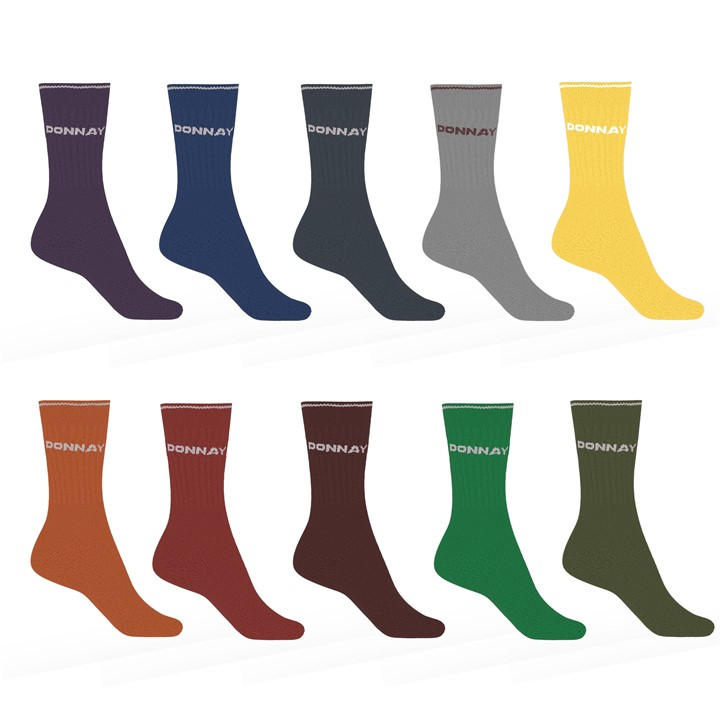 Donnay  Kids  10 Pack Crew Socks  in Size C8 - C13, Sports Direct