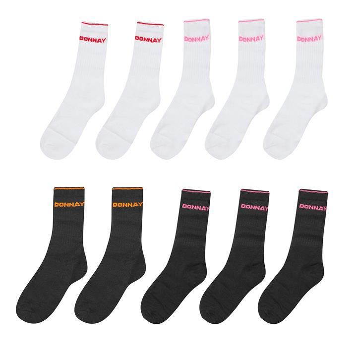 Donnay  Kids  10 Pack Crew Socks  in Size 1 - 6, Sports Direct