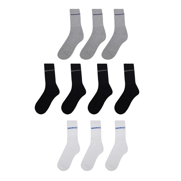 Donnay  Kids  10 Pack Crew Socks  in Size 1 - 6, Sports Direct