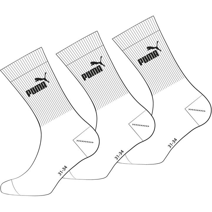 Puma  Kids White Crew Socks in Size 9–11.5, Sports Direct