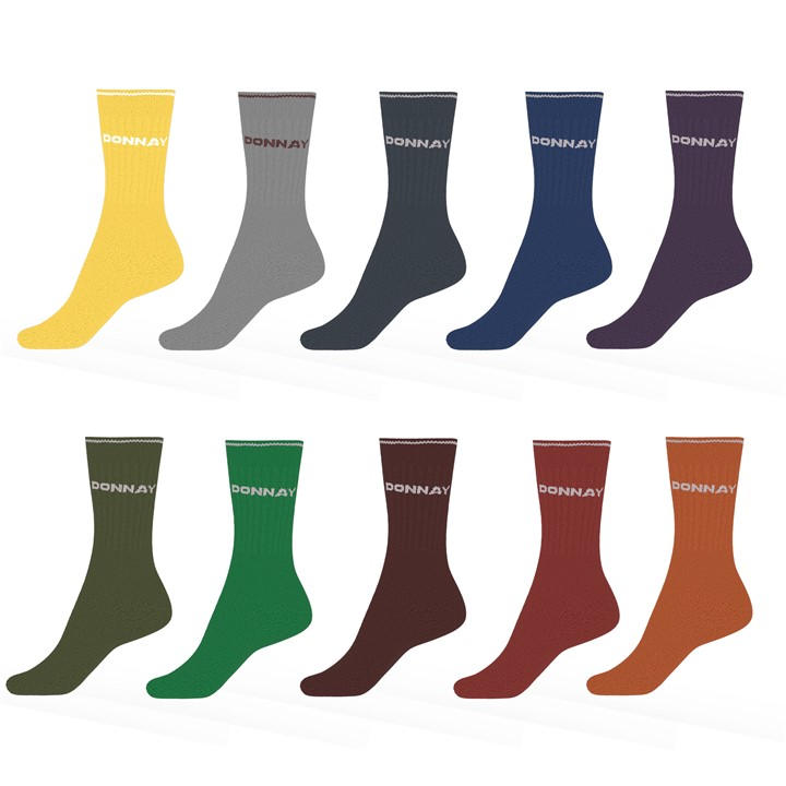Donnay   10 Pack Crew Socks 12+ in Size 12+, Sports Direct