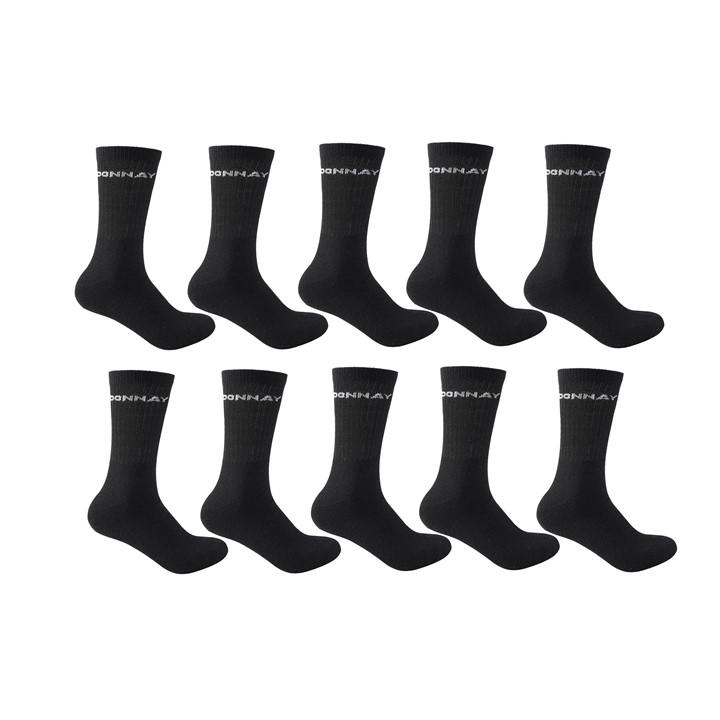 Donnay   10 Pack Crew Socks 12+ in Size 12+, Sports Direct