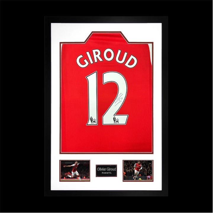 Arsenal    Olivier Giroud Signed  Shirt Premium Frame, Football by The Fan Cave in Size 850x600mm, Sports Direct