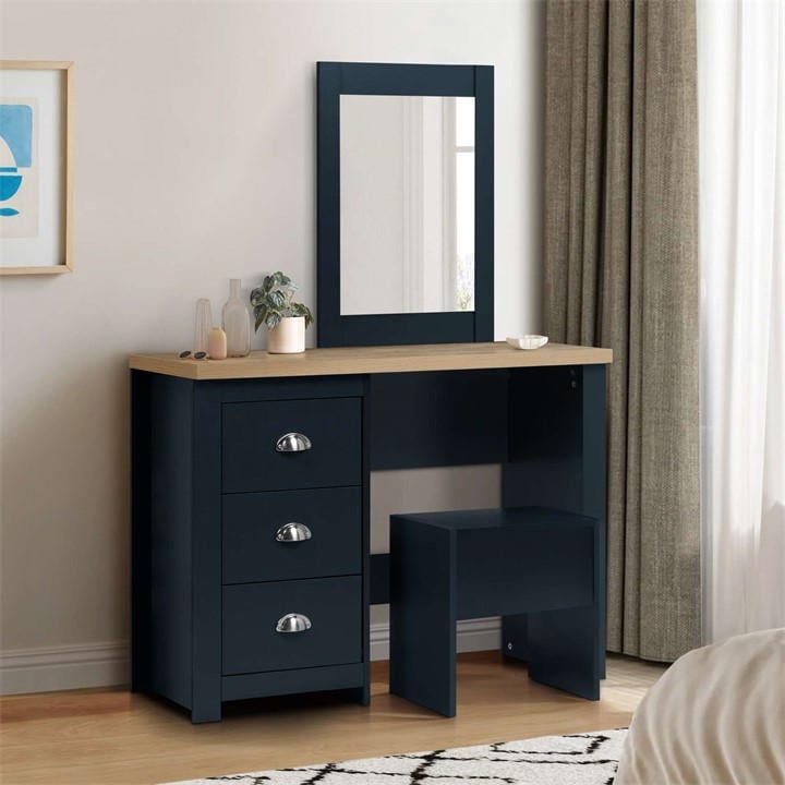 Birlea Blue Highgate Dressing Table With Stool, Sports Direct