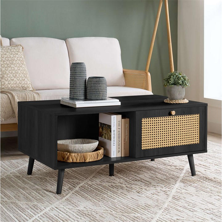 Birlea  Black Croxley Coffee Table, Sports Direct