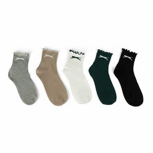 Slazenger - Women's Ruffle Turn-Cuff Ankle Socks