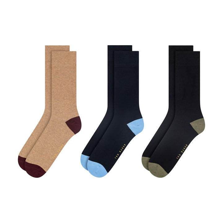 Ted Baker Men's Beige Formal Crew Socks in Size 7 - 11, Sports Direct
