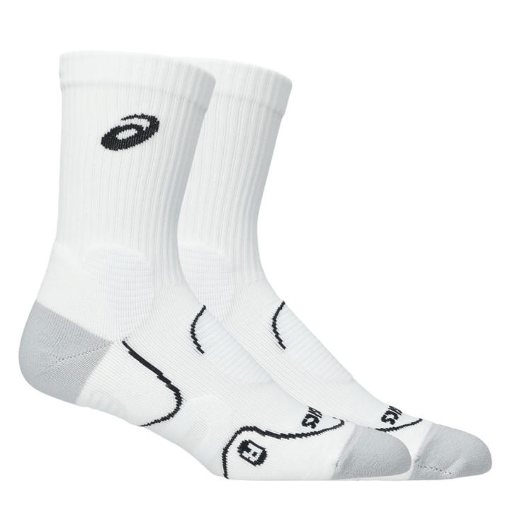 Asics  White Tennis Crew Socks in Size 12+, Sports Direct