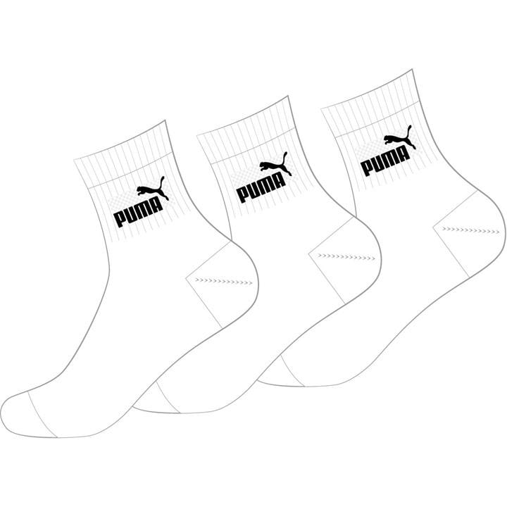Puma  White Crew Socks in Size 2.5–5, Sports Direct
