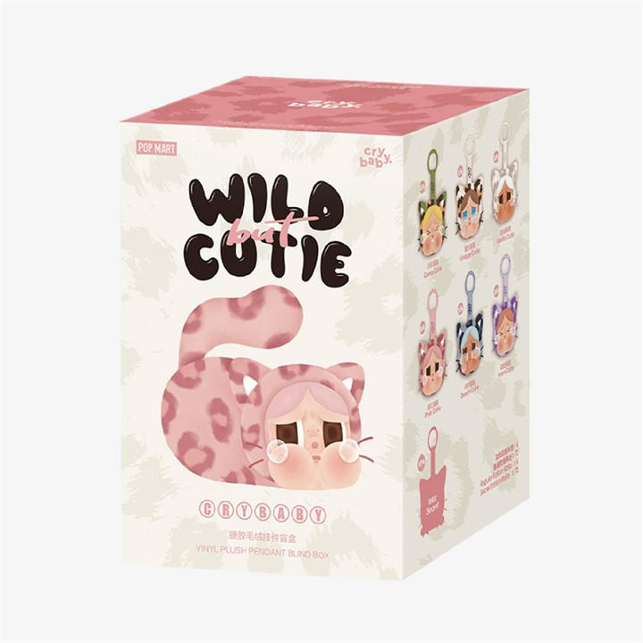 Photos - Other Toys Pop Mart CRYBABY Wild but Cutie Series Vinyl Plush Pendant - Pink