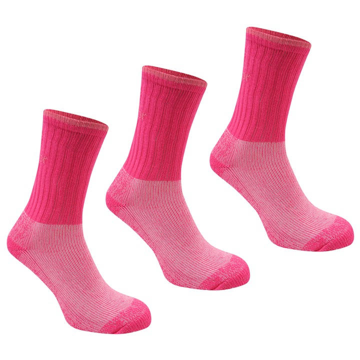 Karrimor Women's Pink Heavyweight Boot Socks 3 Pack in Size 4 -8, Sports Direct
