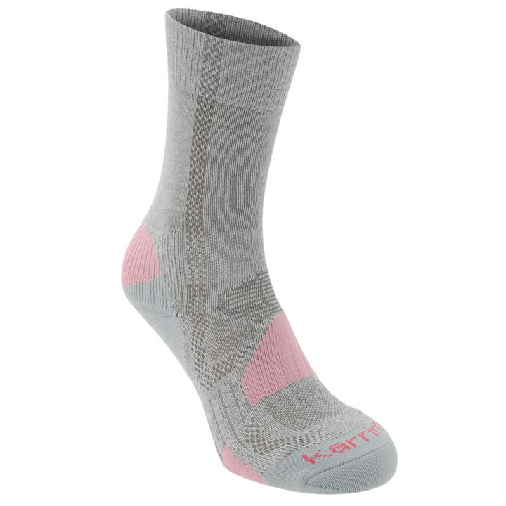 Karrimor Boys Grey 2 Pack Walking Sock  in Size 1 - 6, Sports Direct