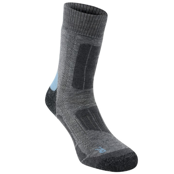 Karrimor Boys Grey 2 Pack Trekking Socks  in Size 1 - 6, Sports Direct