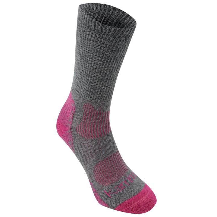 Karrimor Women's Grey Merino Fibre Lightweight Walking Socks in Size 4 -8, Sports Direct