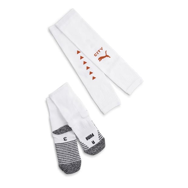 Puma White - Puma - Team Mcfc Stacked Logo Socks Promo Football Sock Mens