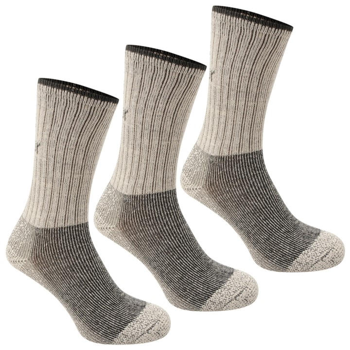 Karrimor Women's Beige Heavyweight Boot Sock 3 Pack in Size 4 -8, Sports Direct