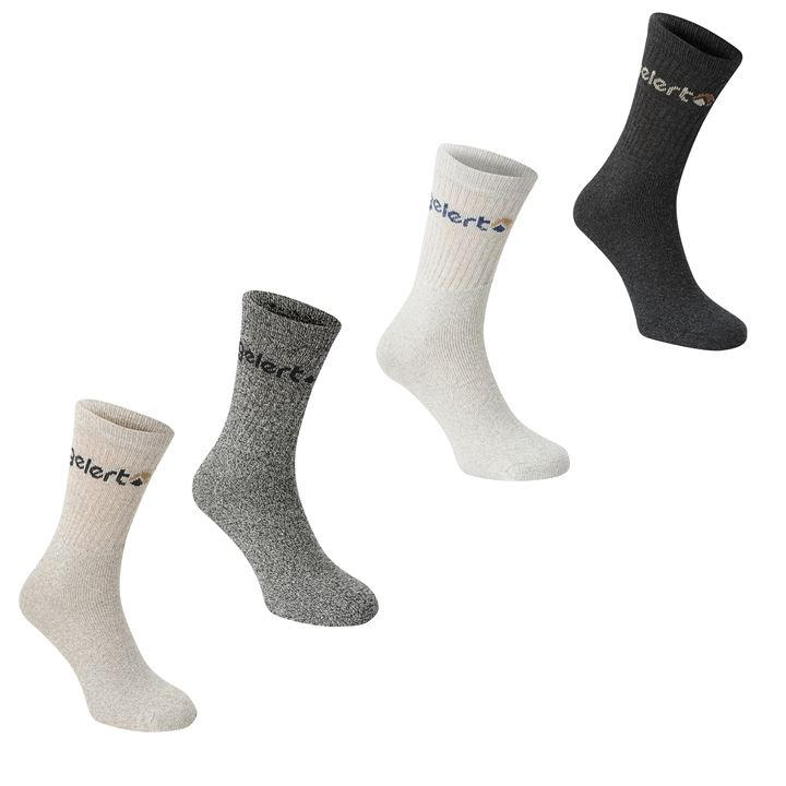 Gelert  Kids Grey Walking Boot Sock 4 Pack  in Size 1 - 6, Sports Direct