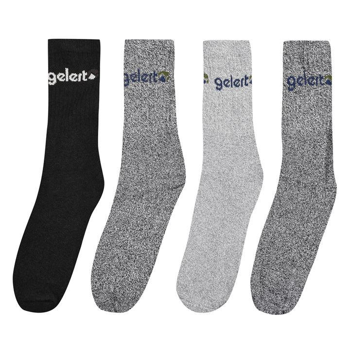 Gelert Men's Brown Walking Boot Socks 4 Pack Size 7-11 in Size 7 - 11, Sports Direct