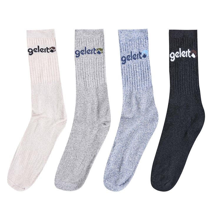 Gelert Men's Grey Walking Boot Socks 4 Pack Size 12+ in Size 12+, Sports Direct