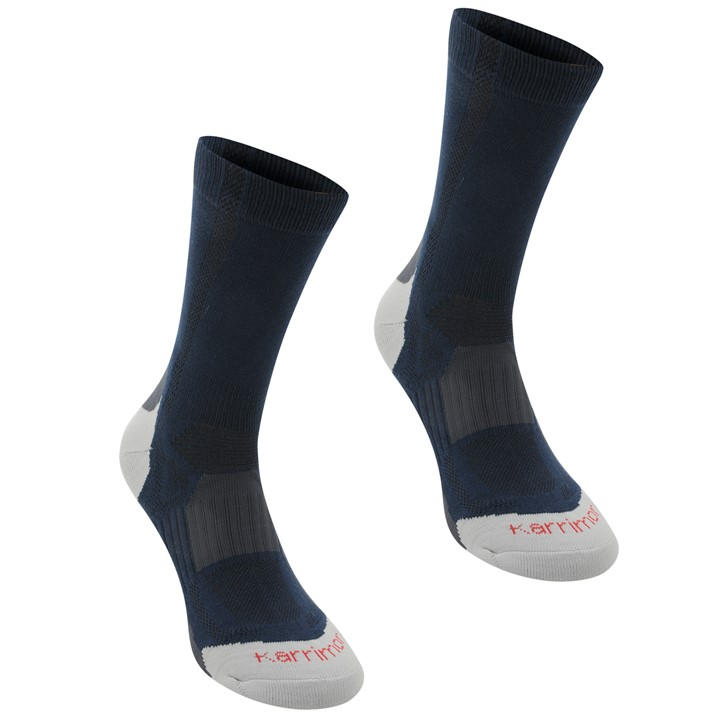 Karrimor Men's Blue 2 Pack Walking Socks in Size 12+, Sports Direct