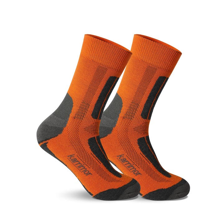 Karrimor Men's Orange 2 Pack Trekking Socks in Size 7 - 11, Sports Direct