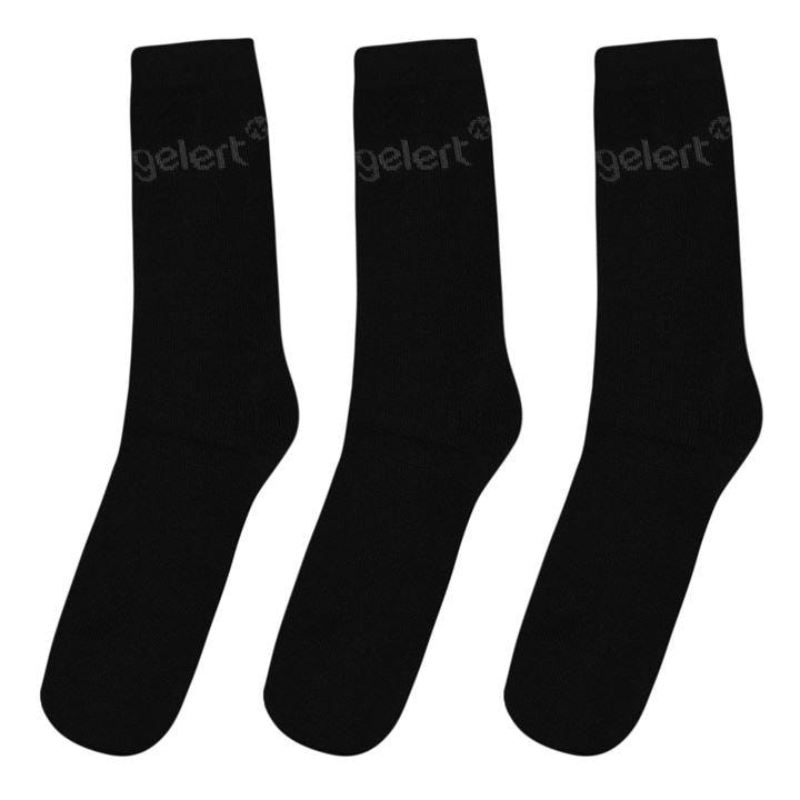 Gelert Men's Black 3 Pk Thermal Socks Size 12+ in Size 12+, Sports Direct