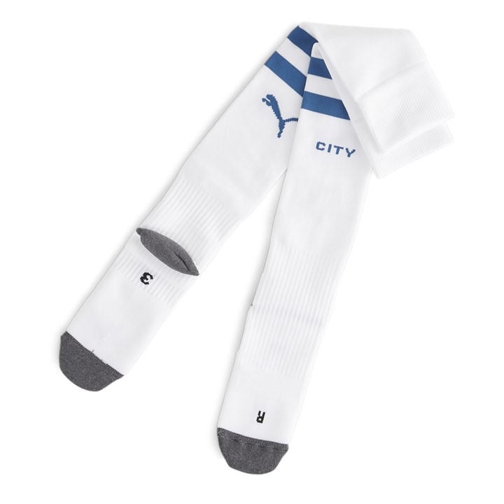 Mcfc  Men's  Team  Striped Socks Replica Football Sock, Football by Puma in Size 7 - 11, Sports Direct