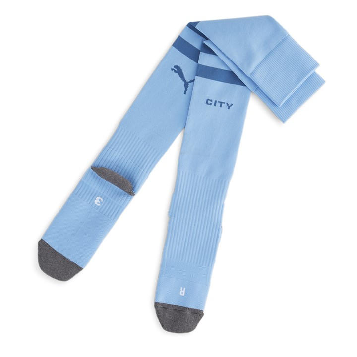 Mcfc  Men's  Team  Striped Socks Replica Football Sock, Football by Puma in Size 6 - 12 Months, Sports Direct