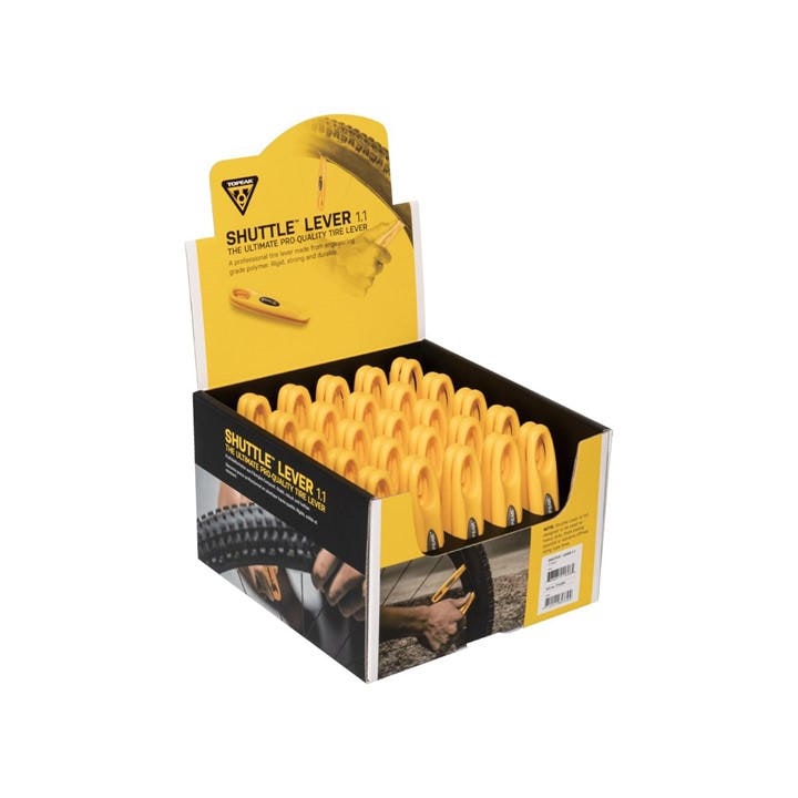 Topeak  Yellow Shuttle Levers 1.1 - 25Pc Display, Sports Direct