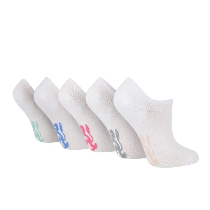 Pringle Women's White Trainer Socks in Size 4 -8, Sports Direct
