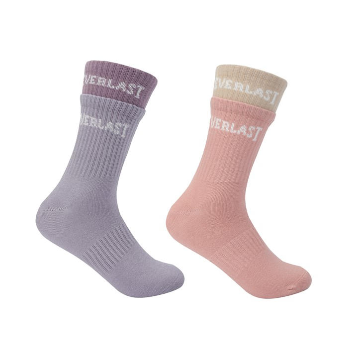 Everlast Women's  Ribbed Crew Socks in Size 4 -8, Sports Direct