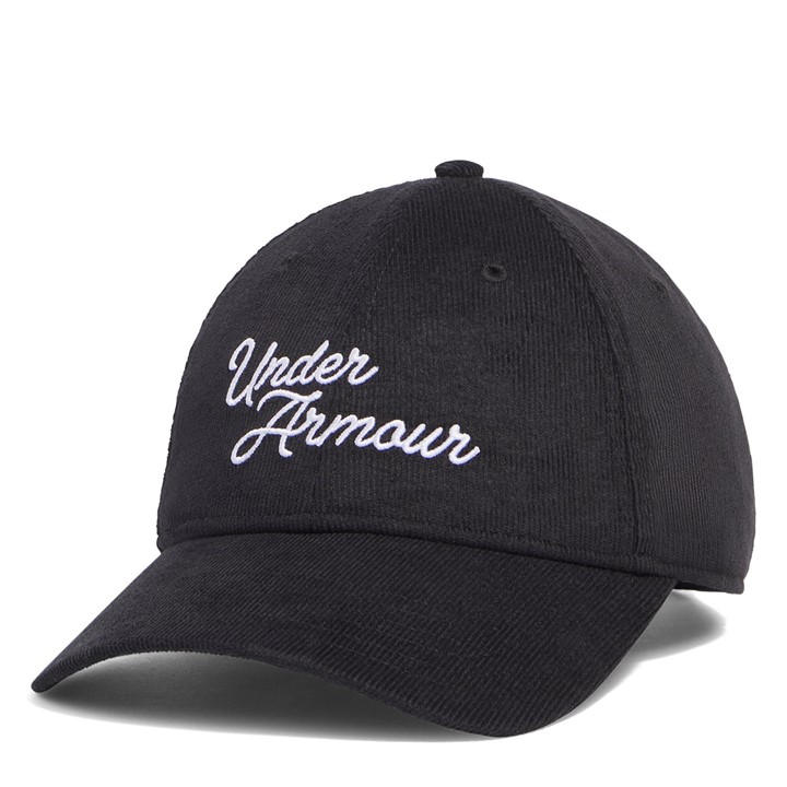 Under Armour  Black  Sportstyle Corduroy Adjustable Baseball Cap in Size Mens, Sports Direct