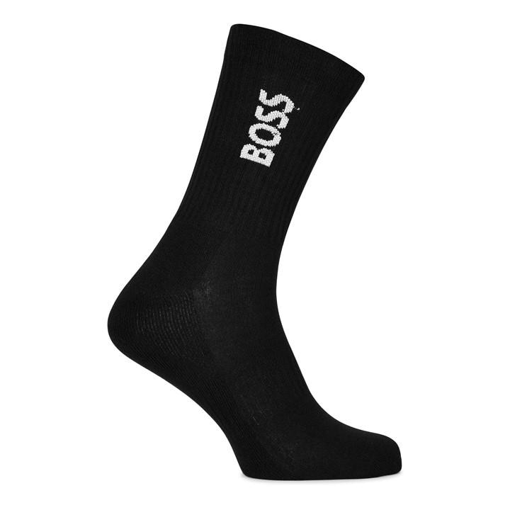 Boss Men's Black Bodywear 3 Pack Socks With Logo Detail (Crew) in Size 6 - 12 Months, Sports Direct