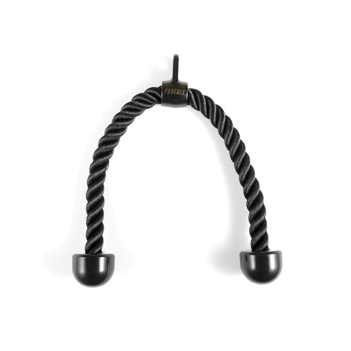 Phoenix Fitness  Black Tricep Rope, Sports Direct