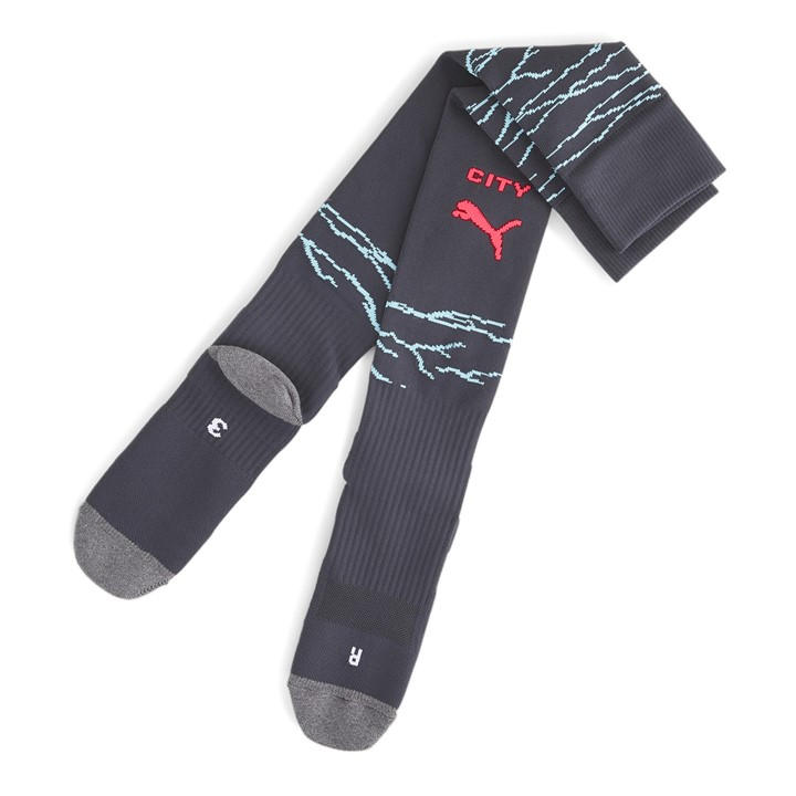 Mcfc  Men's  Team  Graphic Socks Replica Football Sock, Football by Puma in Size 12+, Sports Direct